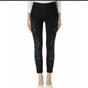 J Brand Alana High-Rise Crop Indigo Blossom size 28